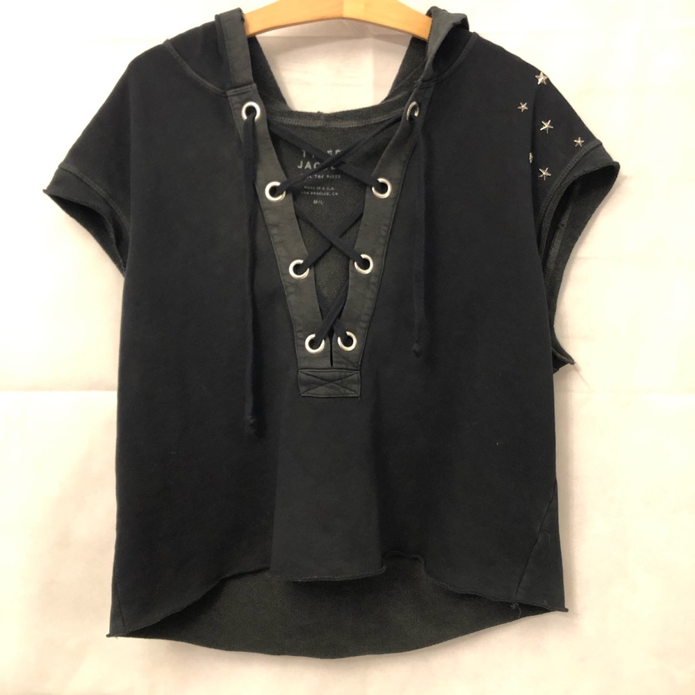 Tyler Jacobs/ Feel the Piece Lace Up Tank Hoodie